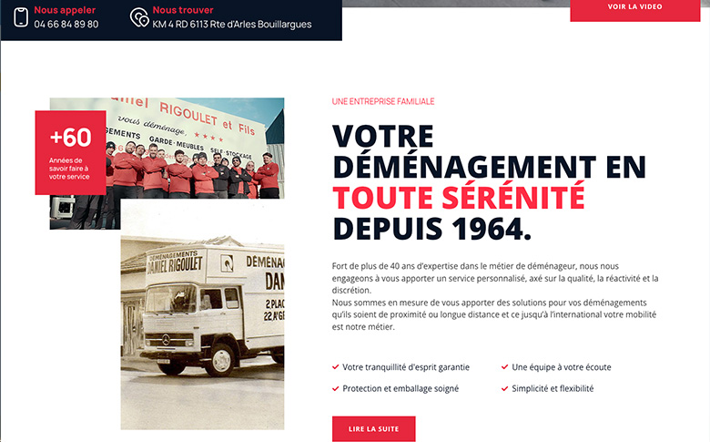 Refonte du site Déménagements Rigoulet : plus de visibilité, plus de confiance, plus de demandes de devis - image de galerie
