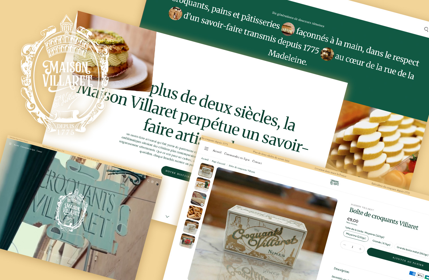 Création de la boutique en ligne Maison Villaret