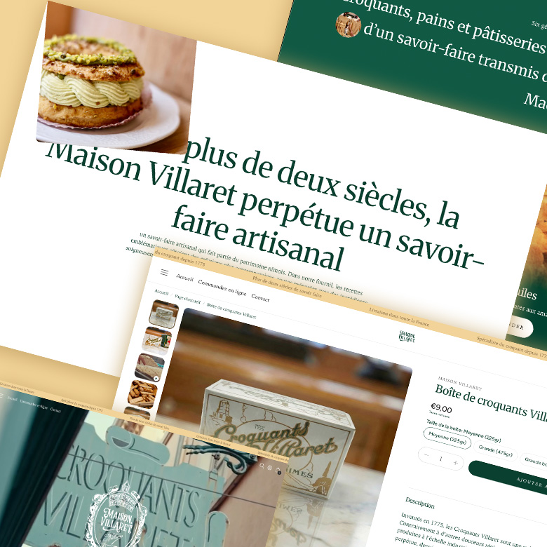 Création de la boutique en ligne Maison Villaret