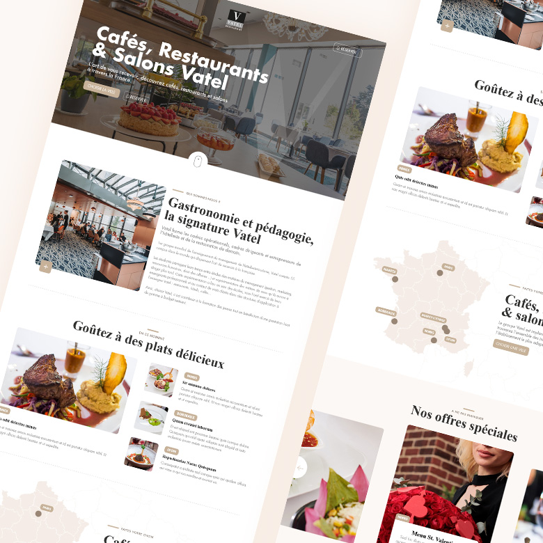Création du site internet des restaurants Vatel