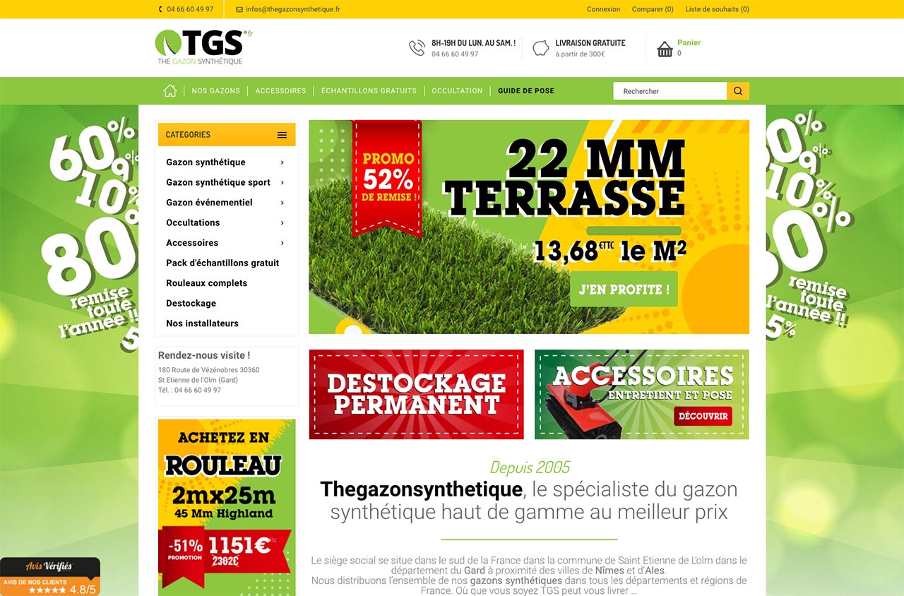 Création site eCommerce à Nîmes - TGS