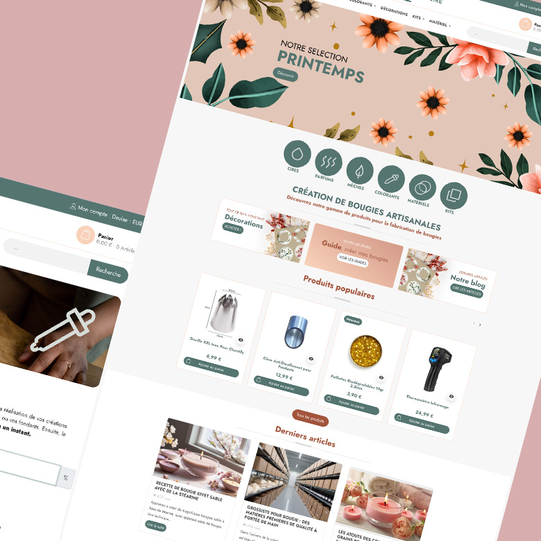 Création d&rsquo;une boutique en ligne PrestaShop pour Créacire