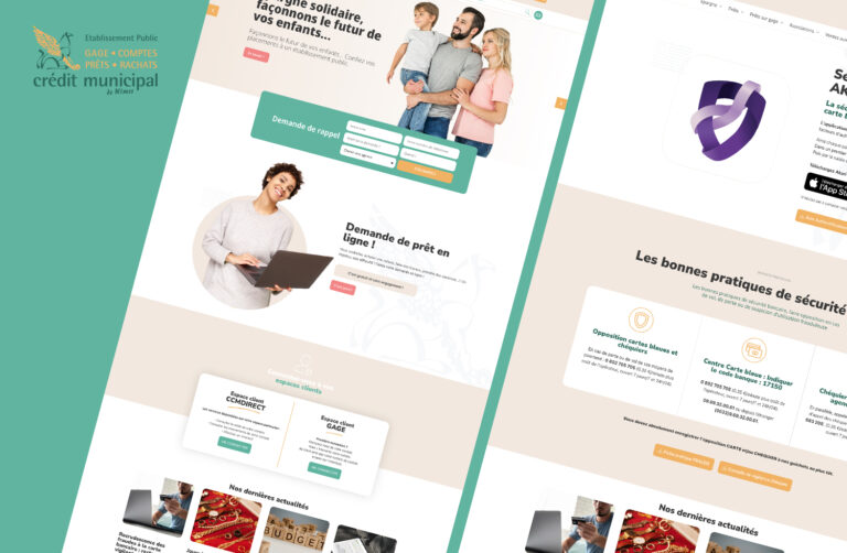 Présentation de la création du site internet du Crédit Municipal de Nîmes