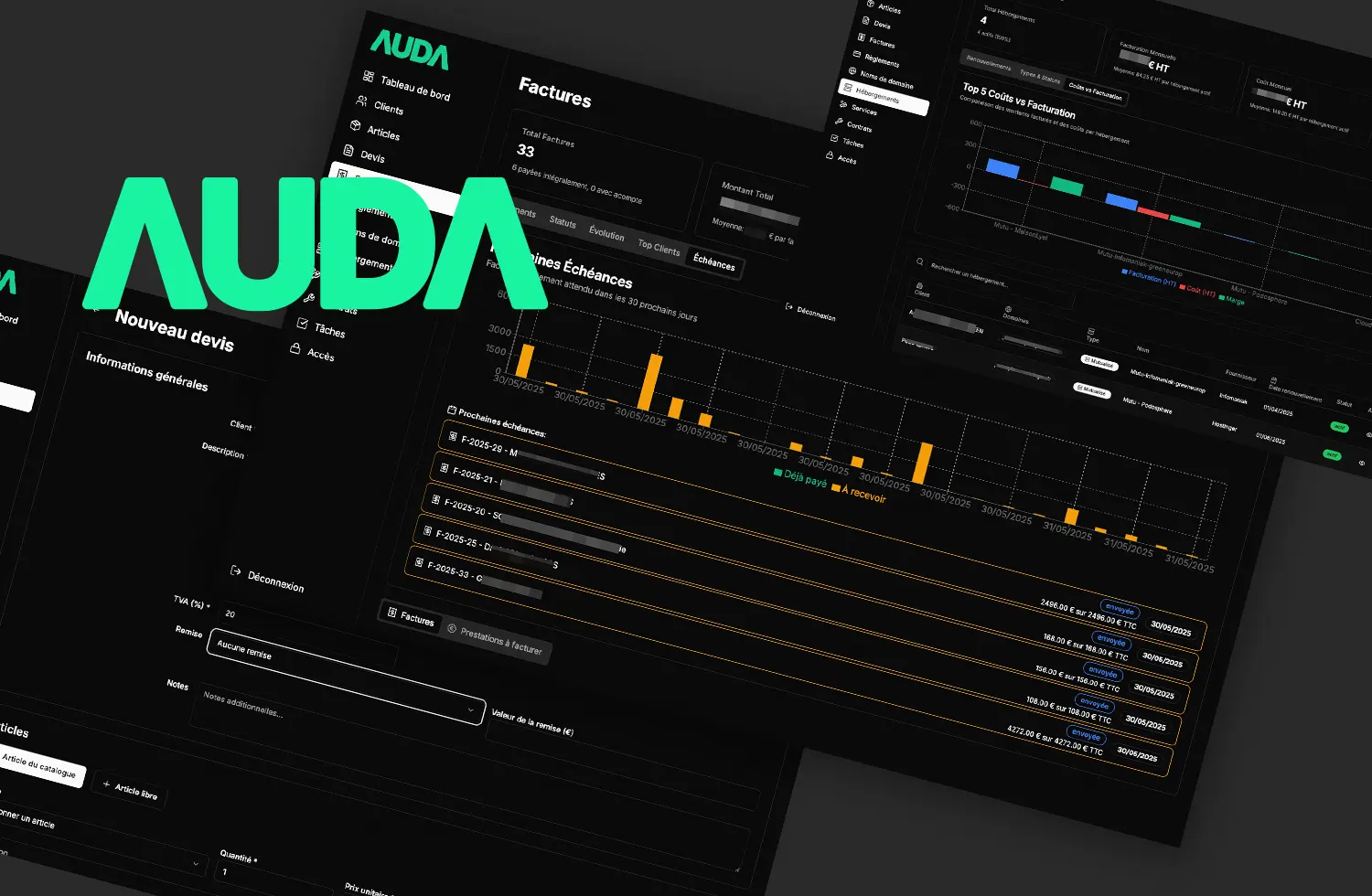 Application SaaS de gestion d'agence web