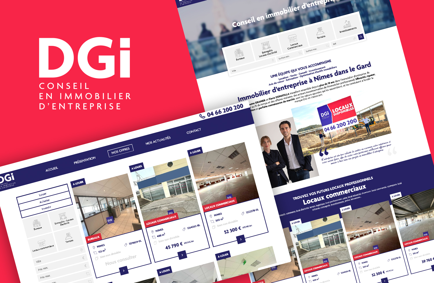 Site immobilier Wordpress pour DGi Immobilier