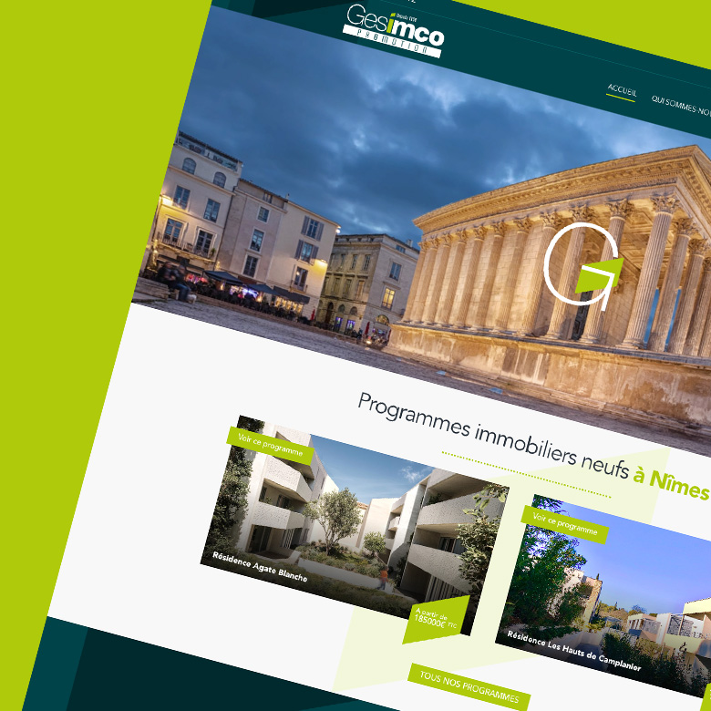 Développement du site vitrine WordPress pour Gesimco Promotion