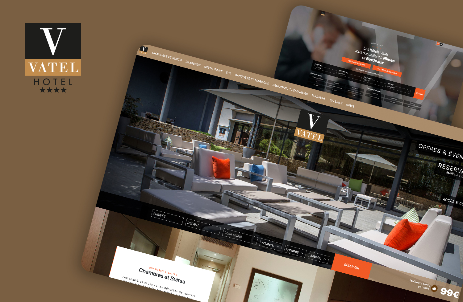 Développement sur mesure du site de l’Hôtel Vatel