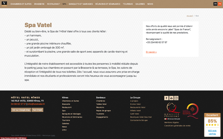 Développement sur mesure du site de l’Hôtel Vatel – galerie