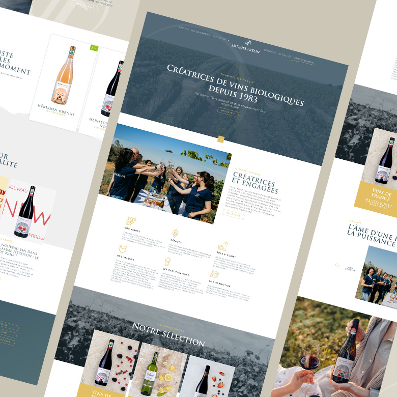 Création d&rsquo;un site WordPress avec catalogue produit pour Jacques Frelin Vignobles