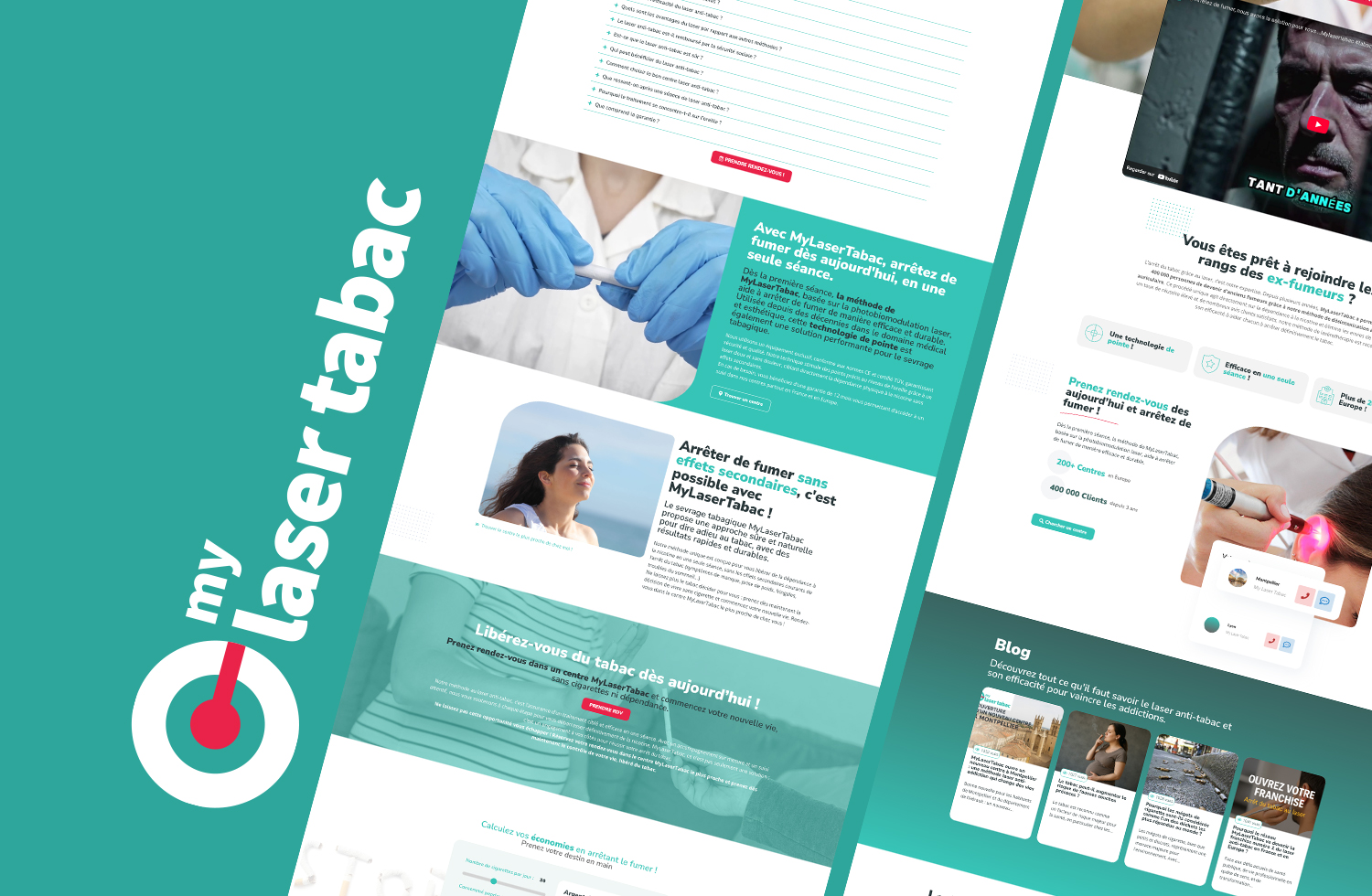 Branding et site internet WordPress sur mesure pour MyLaserTabac