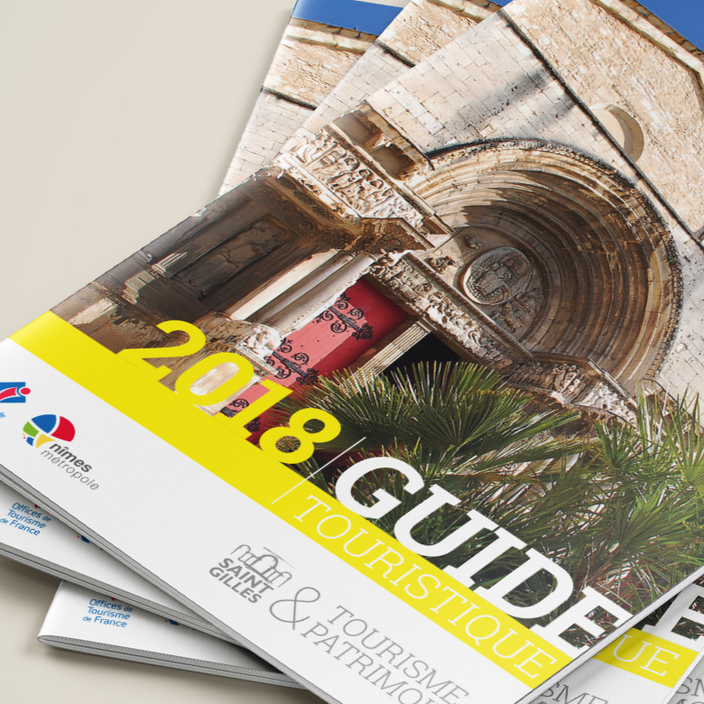 Brochure touristique Saint-Gilles : guide A4 pour Nîmes Métropole