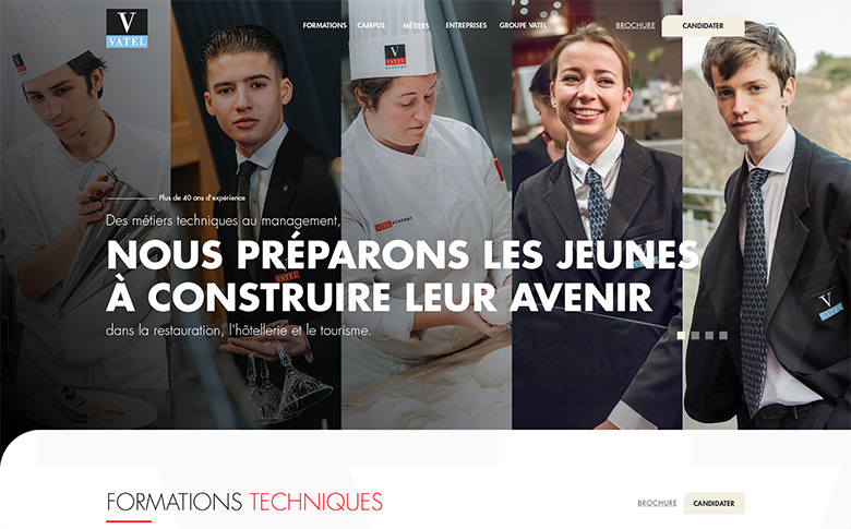 Refonte du site vatel.fr : un nouveau socle digital pour le Groupe Vatel – galerie