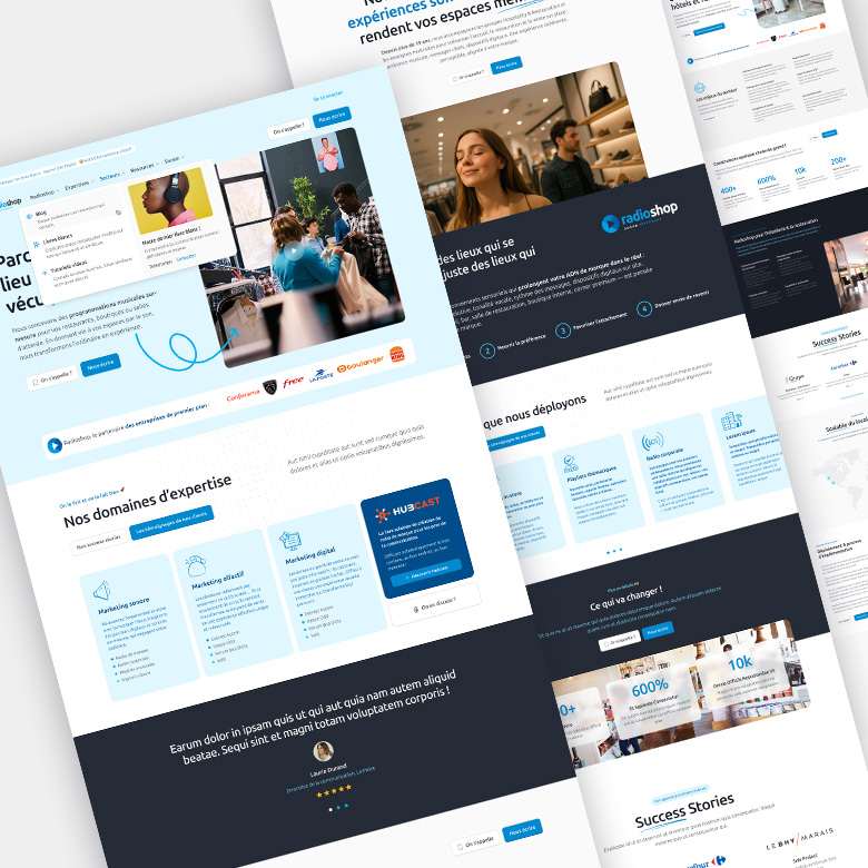 Refonte du site internet Radioshop : plus de clarté, plus de crédibilité, plus de leads