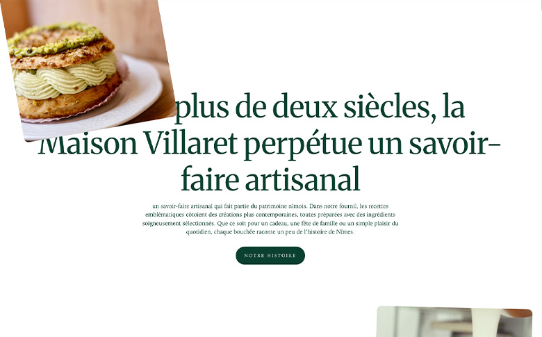 Création de la boutique en ligne Maison Villaret – galerie