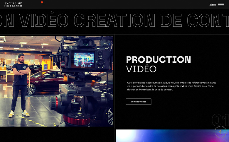 Site vitrine WordPress pour emif.tv – galerie