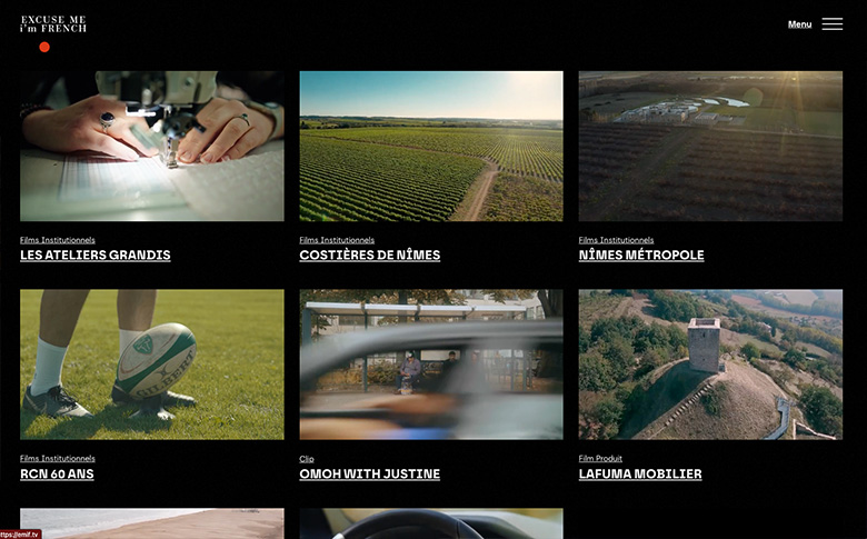 Site vitrine WordPress pour emif.tv – galerie