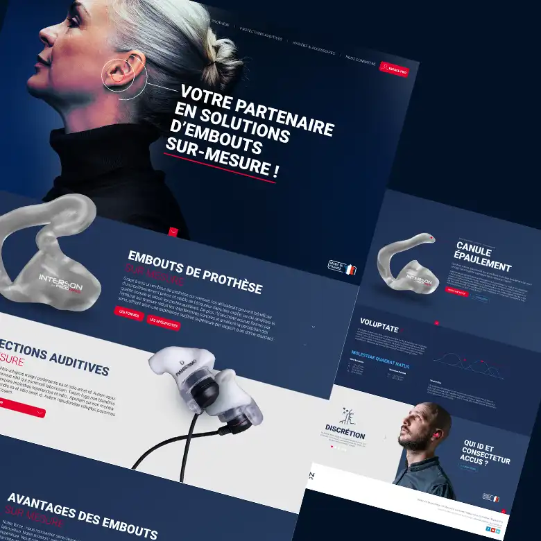 Site internet Earow dédiée aux audioprothésistes