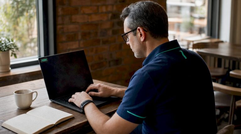 Un technicien supervise les écrans de gestion du site web pour s'assurer du bon déroulement de la maintenance.
