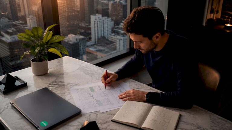 Expert en architecture informatique, je conçois et élabore des maquettes pour des sites web.