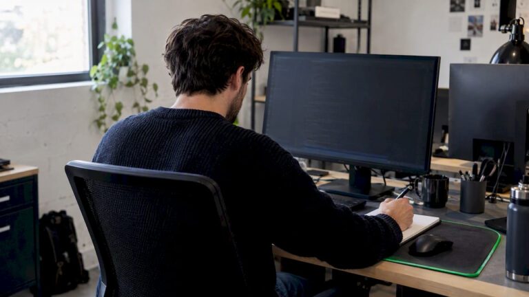 Développeur examinant une page paginée