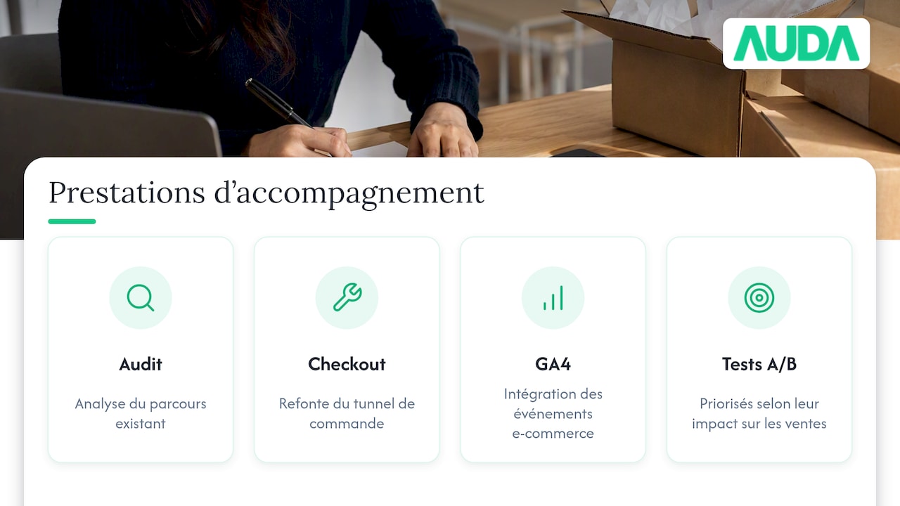 Notre accompagnement pour optimiser votre tunnel de commande — overview diagram