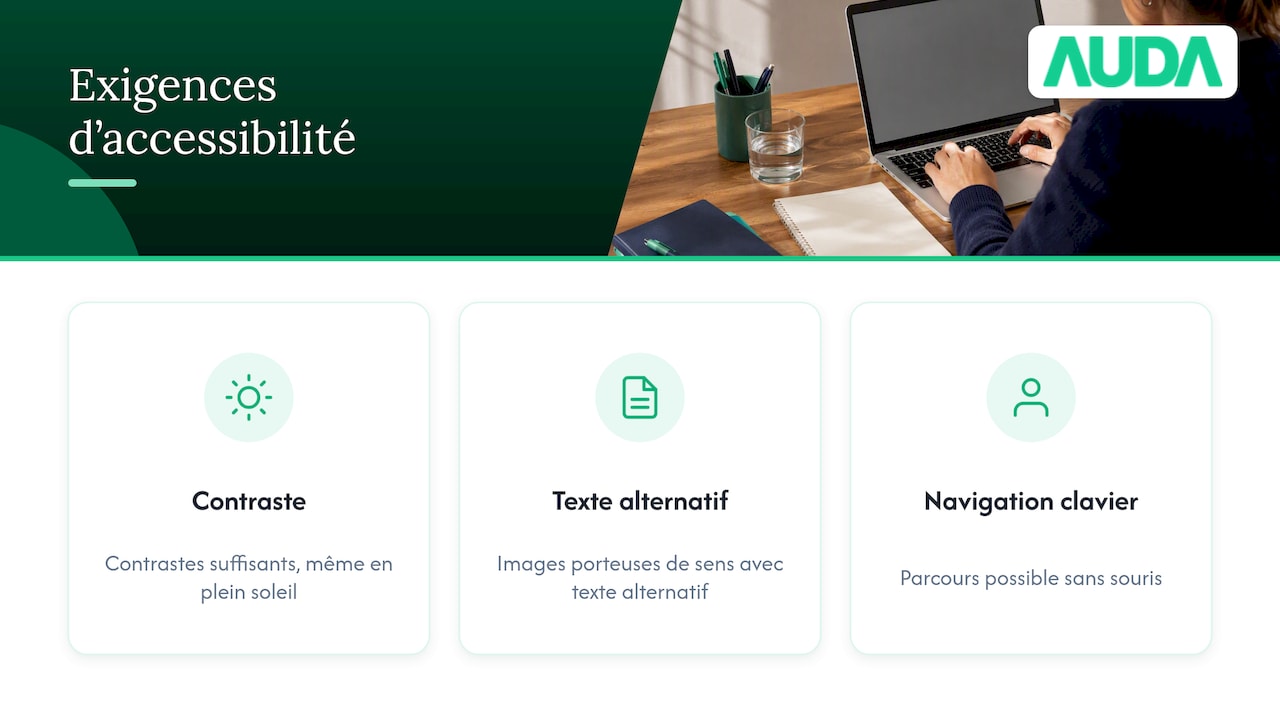 Trois exigences clés d’accessibilité web