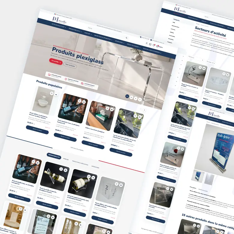 Refonte du site e-commerce PrestaShop de Marcorelles à Montpellier