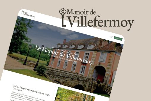 Logotype et développement du site WordPress pour le Manoir de Villefermoy