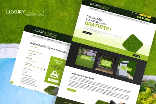Site internet e-commerce WooCommerce pour Luxury Garden