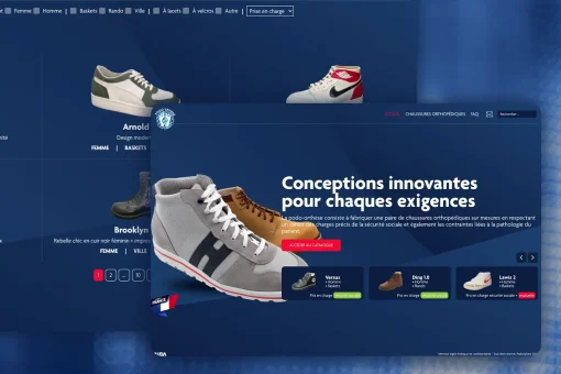Conception et développement du site catalogue PodoSphère