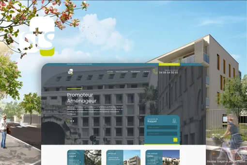Site vitrine et catalogue immobilier pour STS Promotion